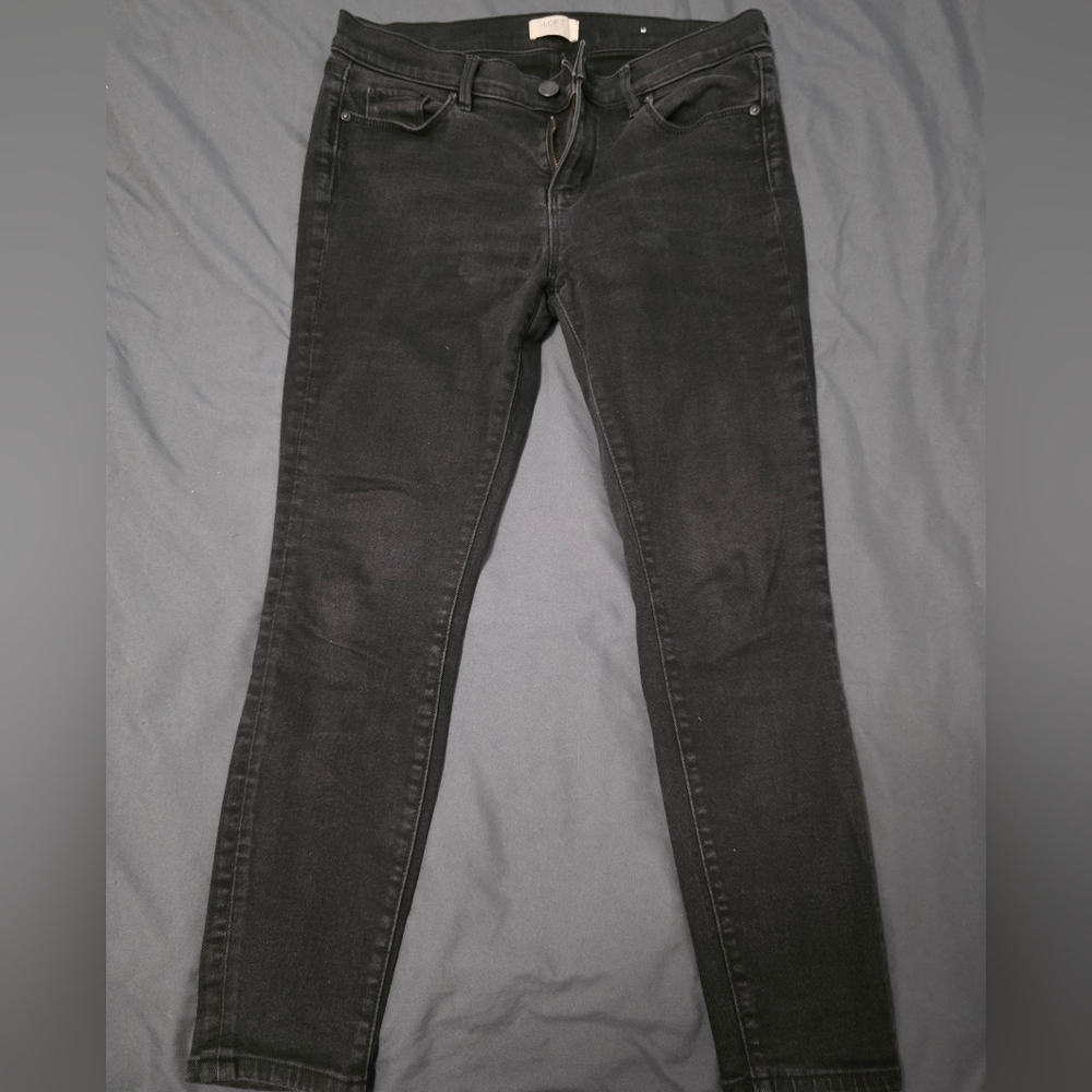 LOFT Women's Charcoal Skinny Jeans